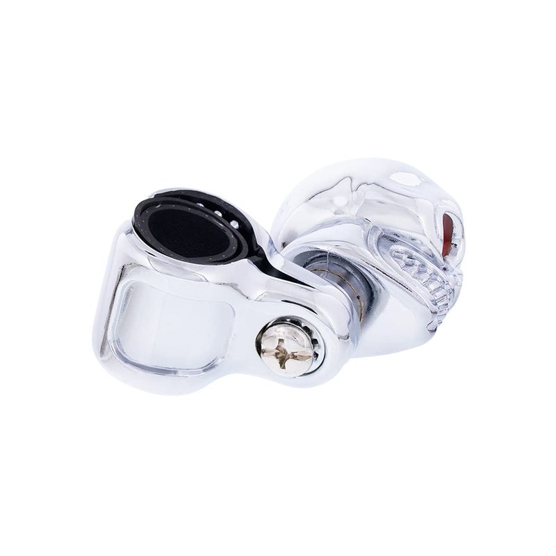 United Pacific Chrome Die Cast Skull Steering Wheel Spinner Suicide Knob/Universal Bracket (70113) - Image 5