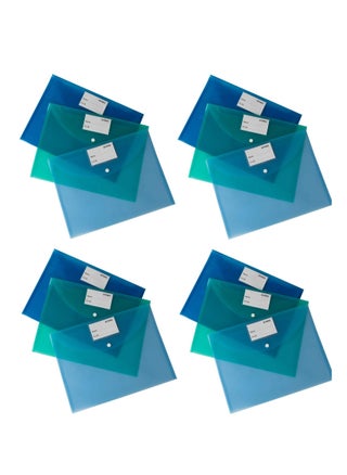 12-Piece Clear Document Bag Set Multicolour - pzsku/ZA2D2C4FDFD61A3C16AD4Z/45/_/1661323282/4fa63353-fcbe-4749-b9aa-accdbe761b3b