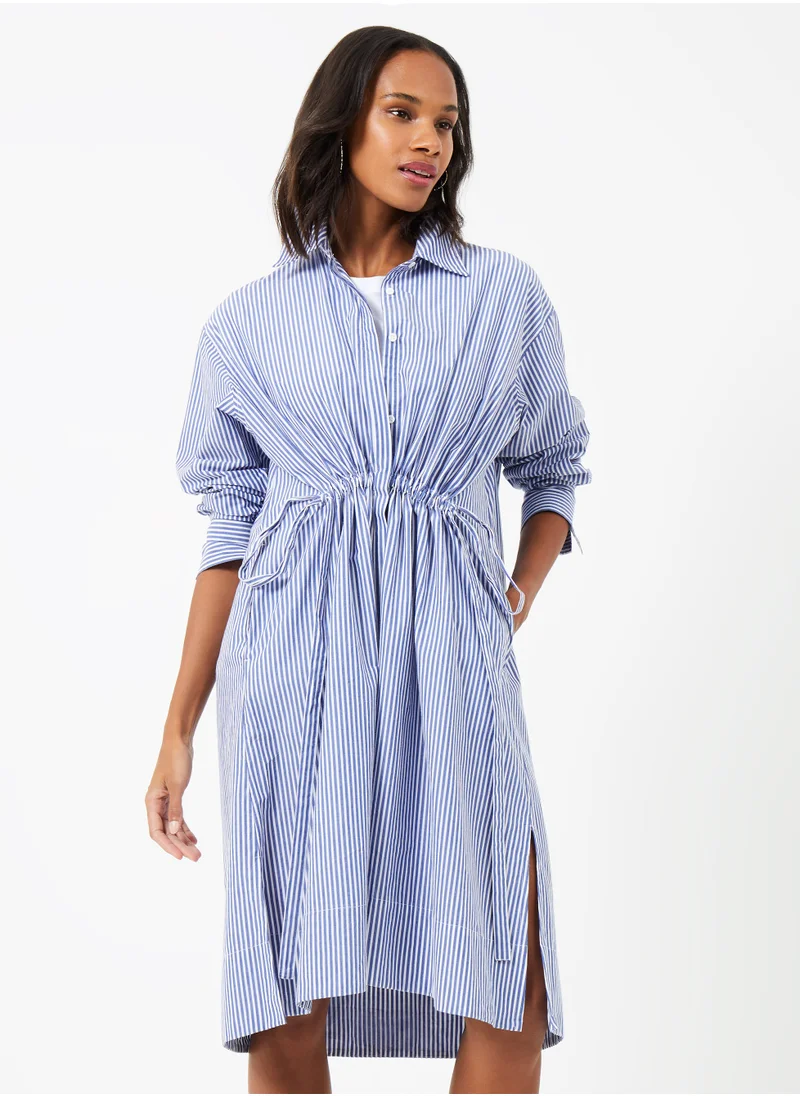 فرنش كونكشن Rhodes Stripe Poplin Shirt Dress