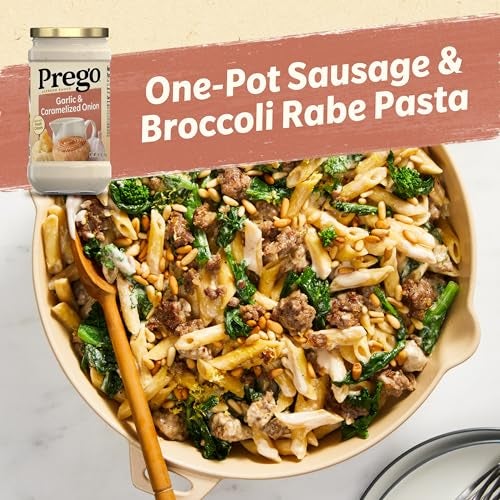 Prego Garlic and Caramelized Onion Alfredo Pasta Sauce, 14.5 oz Jar - Image 3