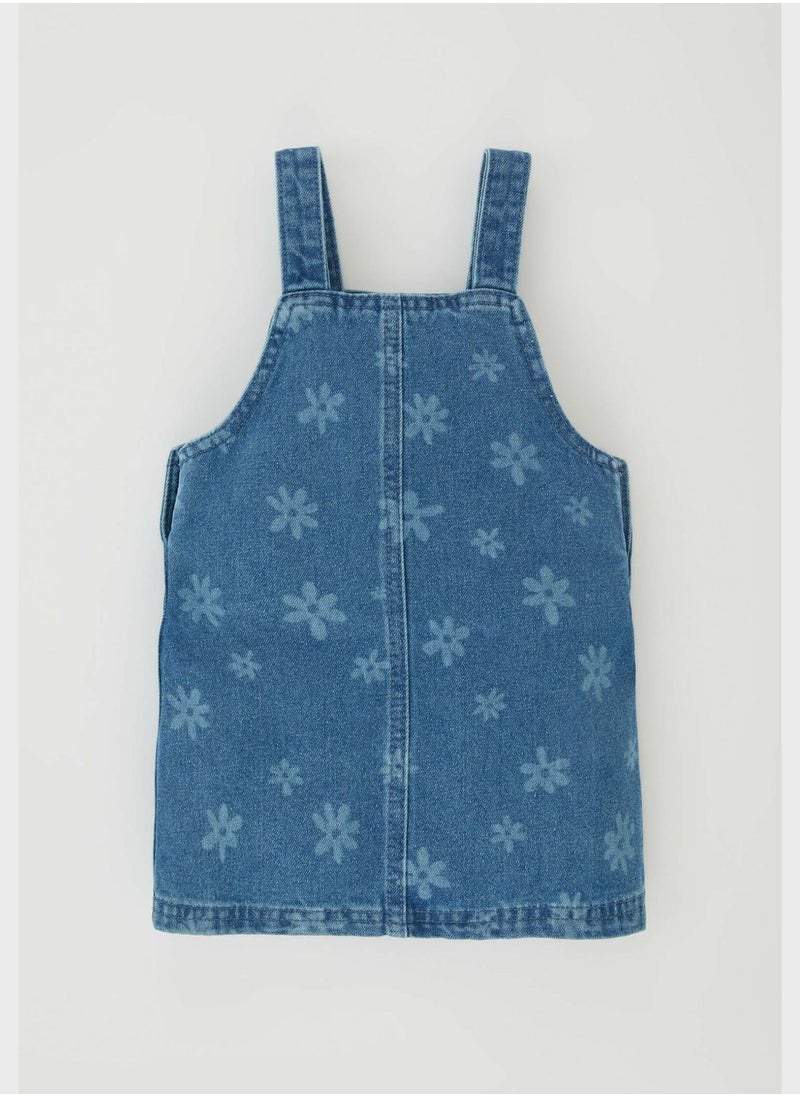 DeFacto Kids Floral Print Denim Midi Dress  - Image 2