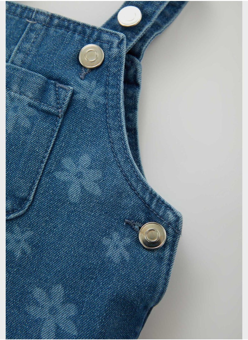 DeFacto Kids Floral Print Denim Midi Dress  - Image 3