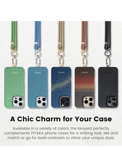 PITAKA pitaka Phone Lanyard, Adjustable Phone Strap with 3 Wearing Styles, Multifuctional Phone Strap Crossbody, Phone Wrist Strap, and Phone Neck Lanyard Compatible with iPhone 16 Pro - Black  - Image 2