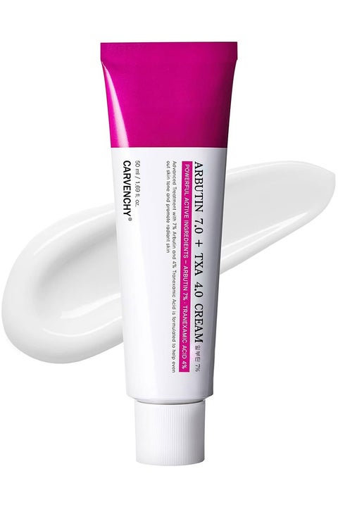 CARVENCHY Arbutin 7% + Tranexamic Acid 4% Cream, 70,000ppm Arbutin,  40,000ppm TXA, Niacinamide, Glutathione, Dark Spots, Freckle, Blemishes,  Pigmentation, 50ml, 1.69 fl.oz. | Best Price KSA