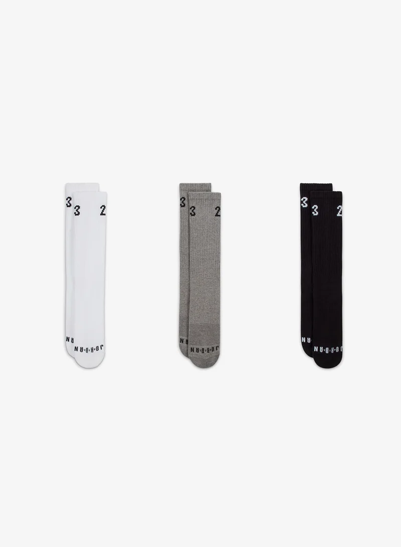 Jordan 3 Pack Jordan Essential Crew Socks