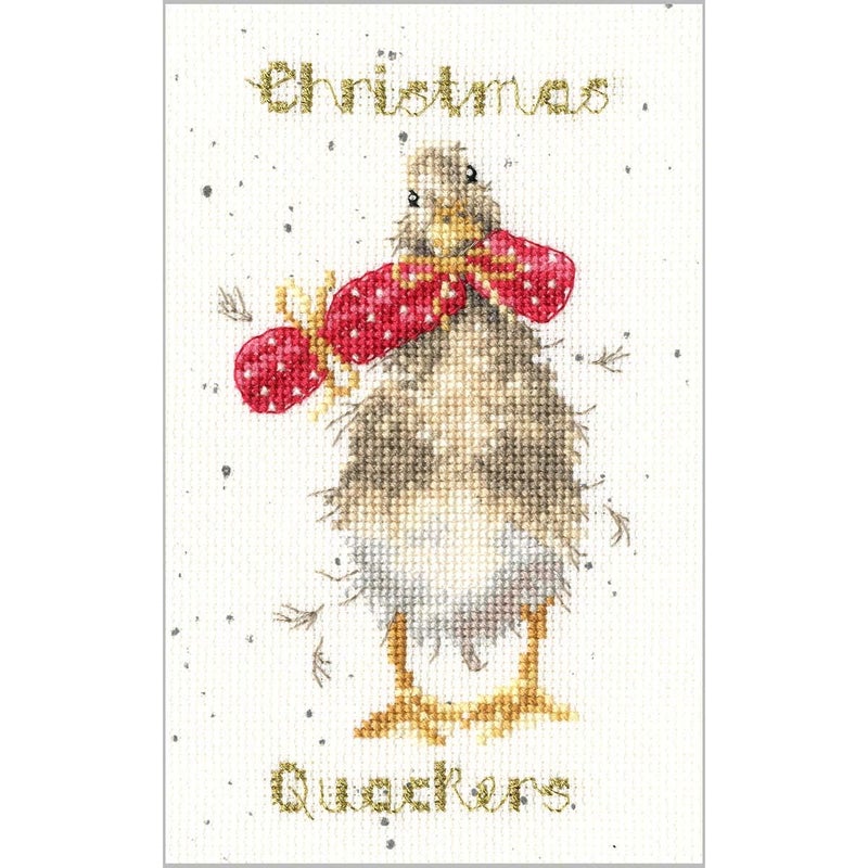 Bothy Threads Cross Stitch Christmas Card Kit  Christmas Quackers