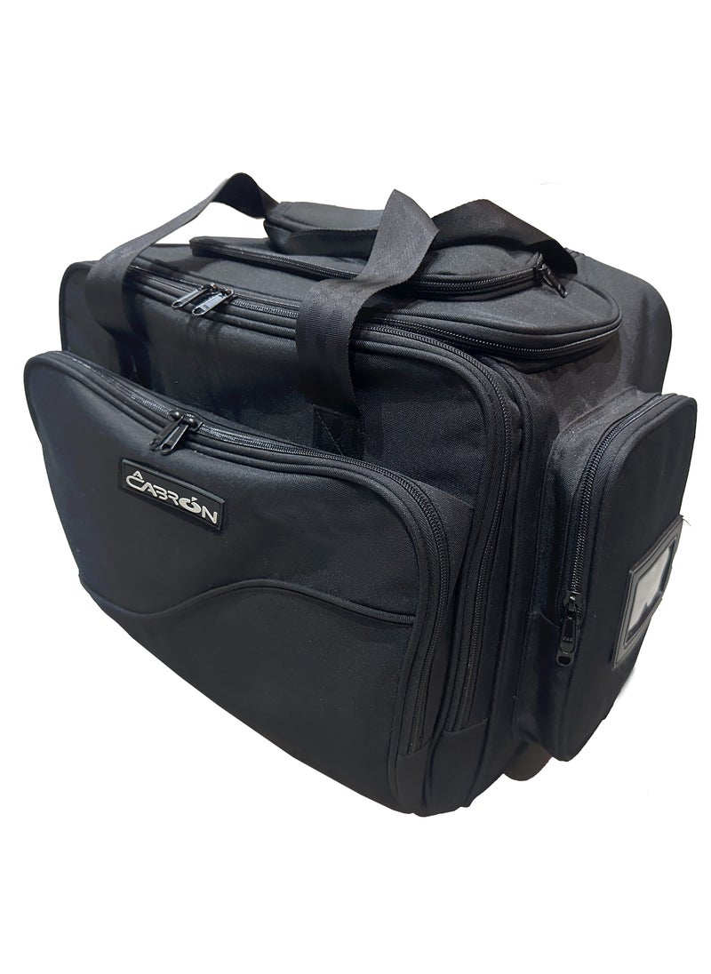 AY CABRON - Pilot Crew Flight Deck | Executive Business Laptop Computer Travel Documents | Trolley Bag Suitcase With Telescopic Handle Water Resistant Light Weight - Image 1