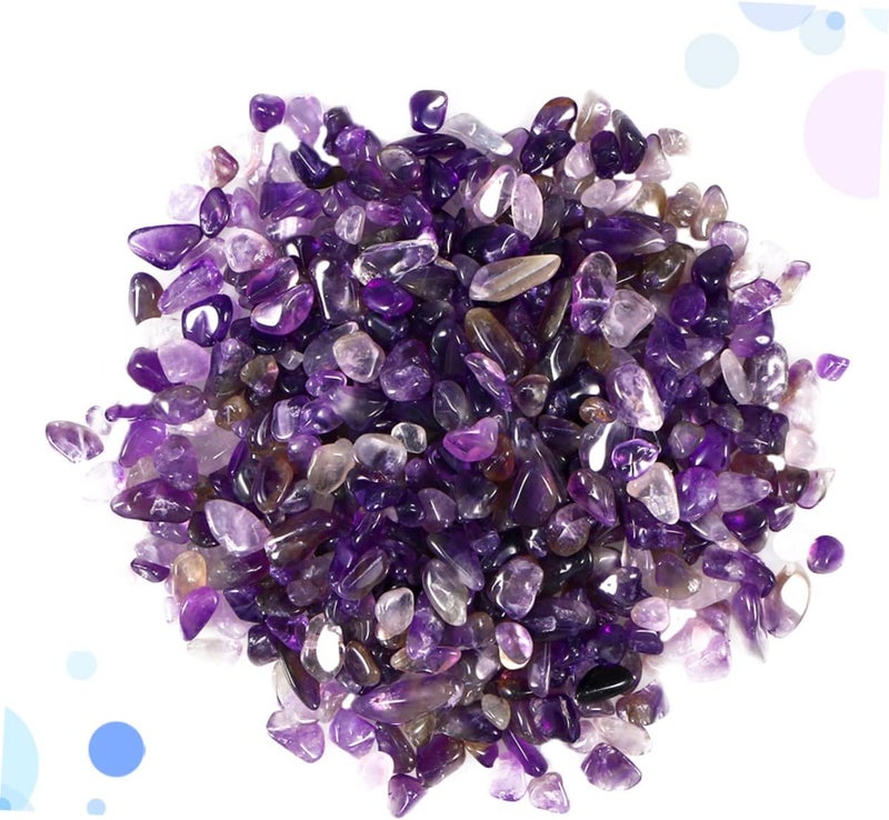 MAGICLULU 200 جرام حصى الجمشت أحجار غير منتظمة لحوض أسماك المياه العذبة زينة حوض سمك البيتا - Image 4
