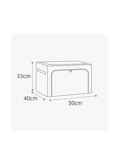 Generic Transparent storage box with a metal base - durable and elegant, with a capacity of 66 litres AB  - Image 2