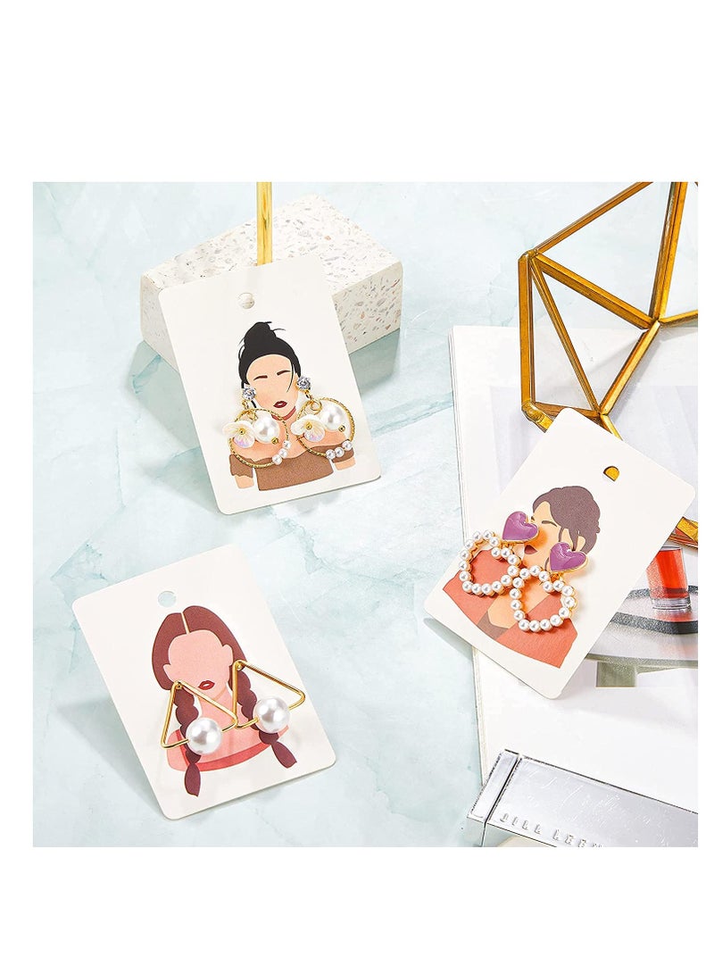 Excefore 200 Pieces Of Earring Cards, Earring Clip Cards, Necklace Display Cards For Earrings, Necklaces, And Jewelry Packaging - Image 4