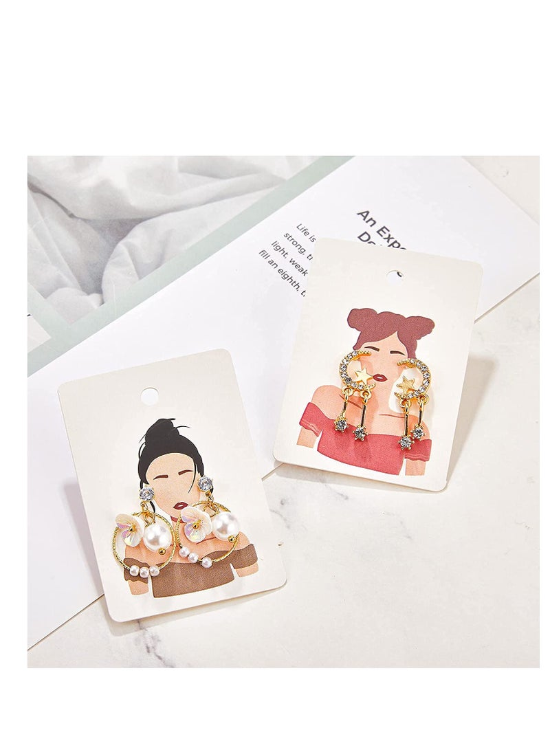 Excefore 200 Pieces Of Earring Cards, Earring Clip Cards, Necklace Display Cards For Earrings, Necklaces, And Jewelry Packaging - Image 5