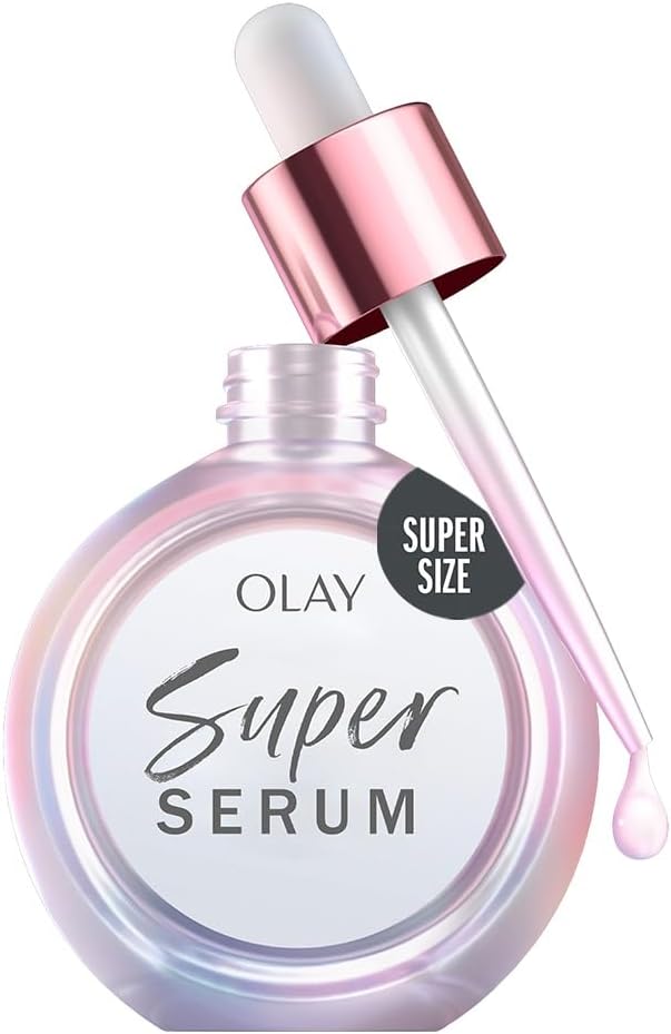Olay Super Serum Hydrating Face Serum with Vitamin C Niacinamide Collagen Peptide antiAgeing and Brightening Skincare for a Youthful Glow 50ml