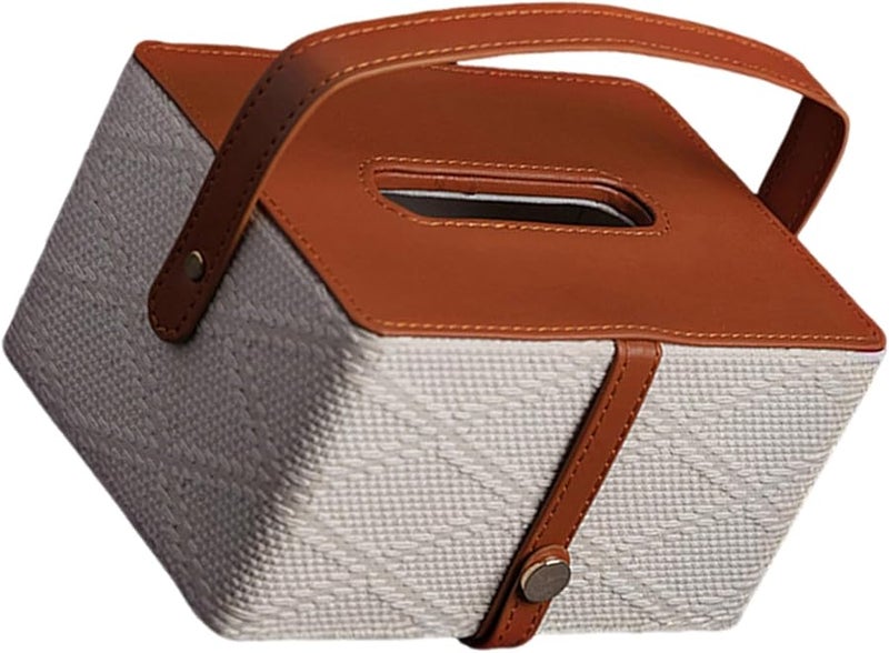 نوع A حامل علبة المناديل من جلد PU مادة عالية المرونة ديكور المنزل - Image 1