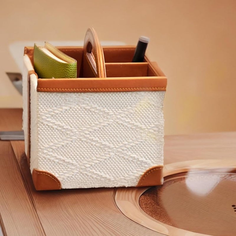 نوع A حامل علبة المناديل من جلد PU مادة عالية المرونة ديكور المنزل - Image 4