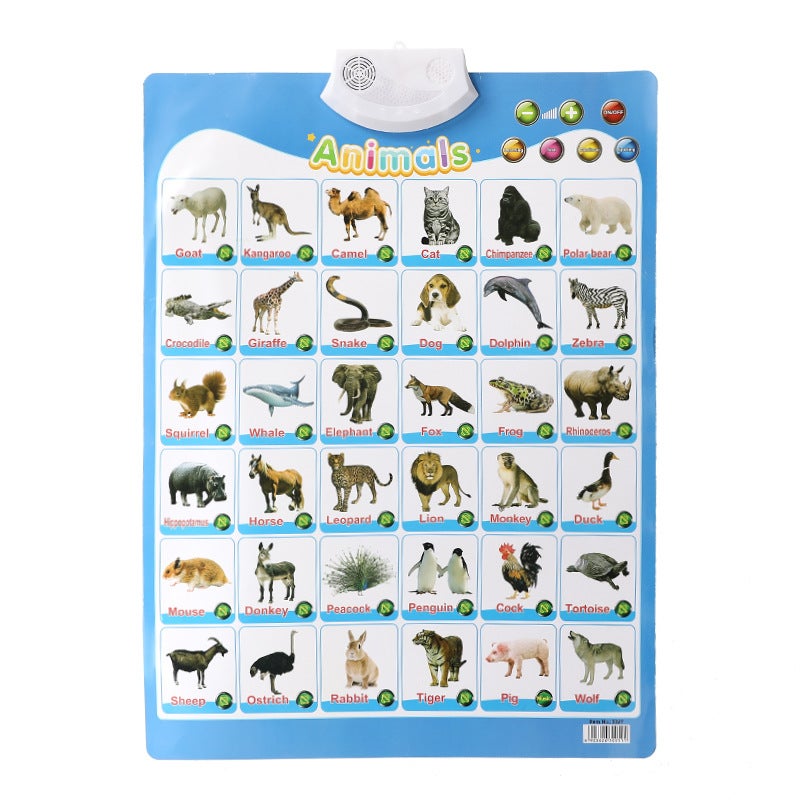 Children's Audio Flip Chart Reading Literacy English Learning Machine - Fun Interactive Educational Toy