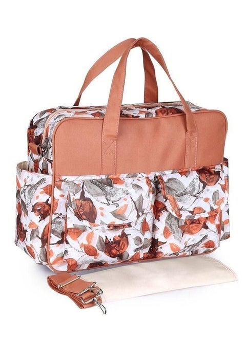 Large Capacity Portable Multifunctional Waterproof Baby Diaper Storage Bag For Women and Mother Oranger