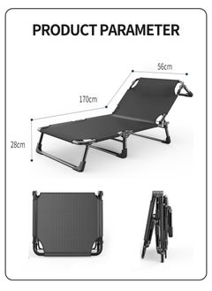 Portable Camping Folding Bed, Eight-legged Folding Bed, Weight up to 200 kg, Outdoor Single Bed with Storage Belt, Marching Lounger for Camping, Office, Beach, Napping 170*56*26cm - pzsku/ZA2D3807C0325E3884E9FZ/45/_/1740384974/8d5b9333-0a14-47a7-8a55-52793565a7f1