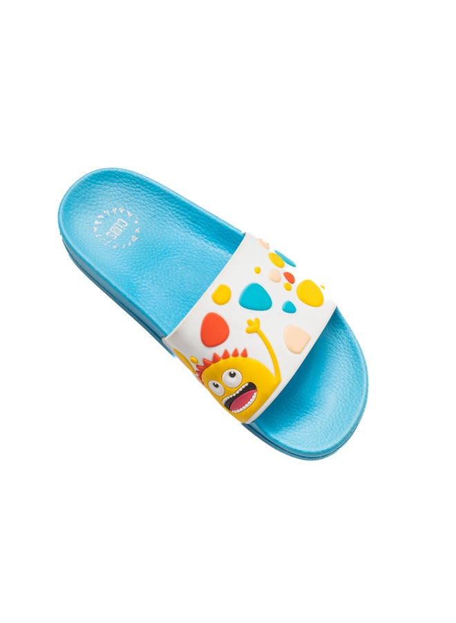 CUBS Print Everyday Wear Eco-Friendly Pvc Slides For Kids Lightweight Easy To Wash And Anti-Slip Soles - Image 3