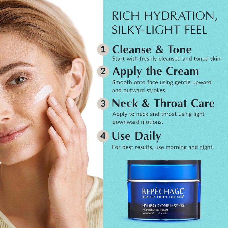 Repechage Hydro Complex PFS Anti-Aging Face Moisturizing Cream for Normal to Dry Skin - 1.5 fl oz - Image 4