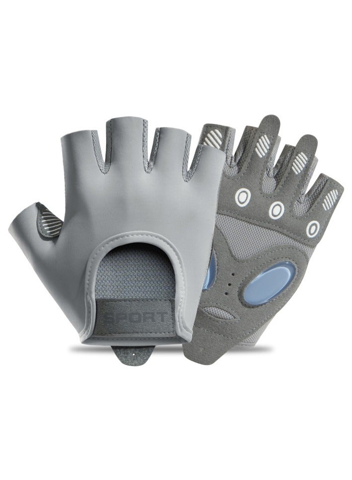 PYC Fitness Gloves,Suitable For Weightlifting In Byms,Bicycles,Sports,Fitness,And Training,And Breathable And Non Slip Silicone Pads For Palm Protection  - Image 1