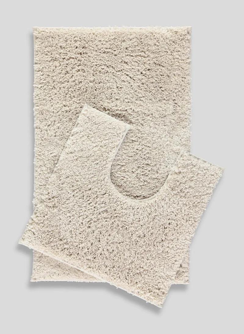 Matalan Stone Quick Dry Bath & Pedestal Mat