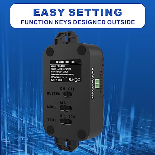 UHPPOTE 2.4GHz WiFi Access Control Remote Switch System 600lb Electic Magnetic Lock Kit for Outswinging Door with Smartphone app Access - Image 4