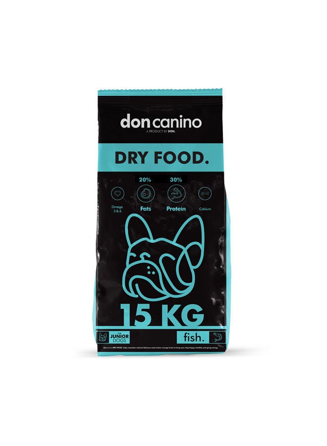 طعام جاف للكلاب سمك 15كجم