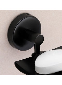 iSTAR iSTAR Single Soap Holder for Bathroom, Soap Stand for Wash Basin, Soap Dish Holder Wall Mounted, 304 Stainless Steel Bathroom Accessories (Black Finish)  - Image 4