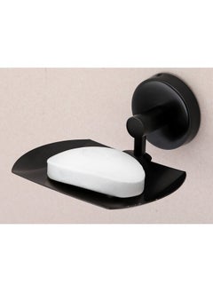 iSTAR iSTAR Single Soap Holder for Bathroom, Soap Stand for Wash Basin, Soap Dish Holder Wall Mounted, 304 Stainless Steel Bathroom Accessories (Black Finish)  - Image 3