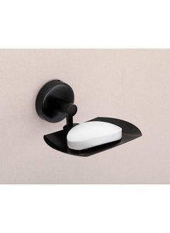 iSTAR iSTAR Single Soap Holder for Bathroom, Soap Stand for Wash Basin, Soap Dish Holder Wall Mounted, 304 Stainless Steel Bathroom Accessories (Black Finish)  - Image 2