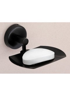 iSTAR iSTAR Single Soap Holder for Bathroom, Soap Stand for Wash Basin, Soap Dish Holder Wall Mounted, 304 Stainless Steel Bathroom Accessories (Black Finish)  - Image 1