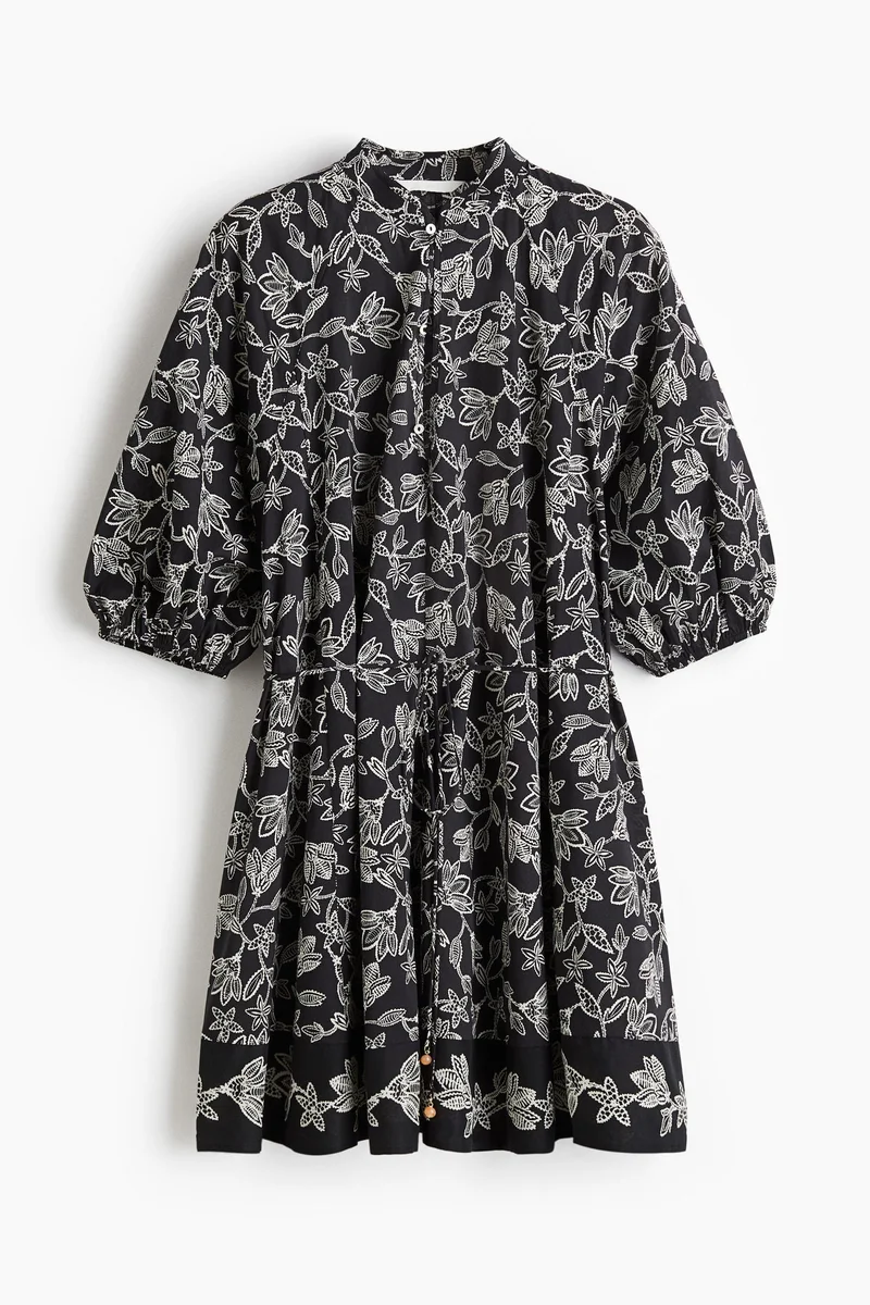 اتش اند ام فستان بحزام ربطة