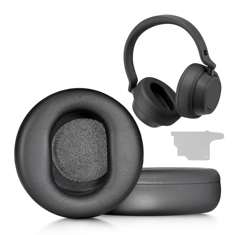 XBERSTAR Ear Pads Replacement Compatible with Microsoft Surface GEN I Headphone earpads Ear Pads for Microsoft Surface GEN II Ear Cushions Cups Black - Image 2