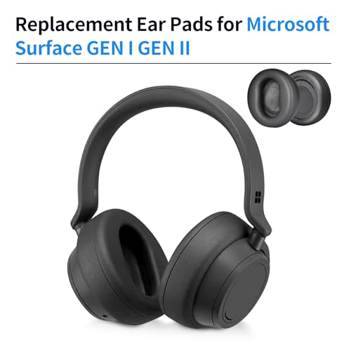 XBERSTAR Ear Pads Replacement Compatible with Microsoft Surface GEN I Headphone earpads Ear Pads for Microsoft Surface GEN II Ear Cushions Cups Black - Image 3