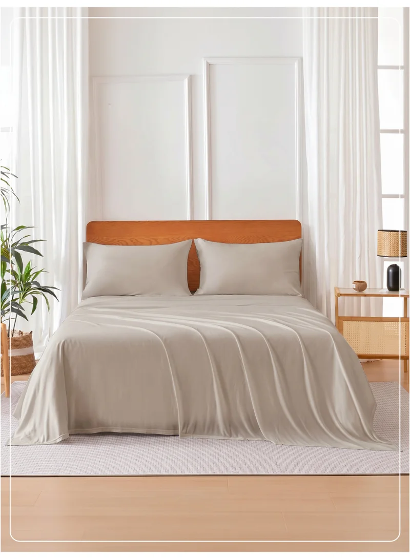 4-Piece King Bed Sheet Set – Fits 180×200+35 cm – Ultra Soft Brushed Microfiber – Extra Deep Pocket, Secure Elastic All Around – 1 Flat Sheet, 1 Fitted Sheet & 2 Pillowcases, All-Season Comfort – Wrinkle & Fade Resistant, Hypoallergenic