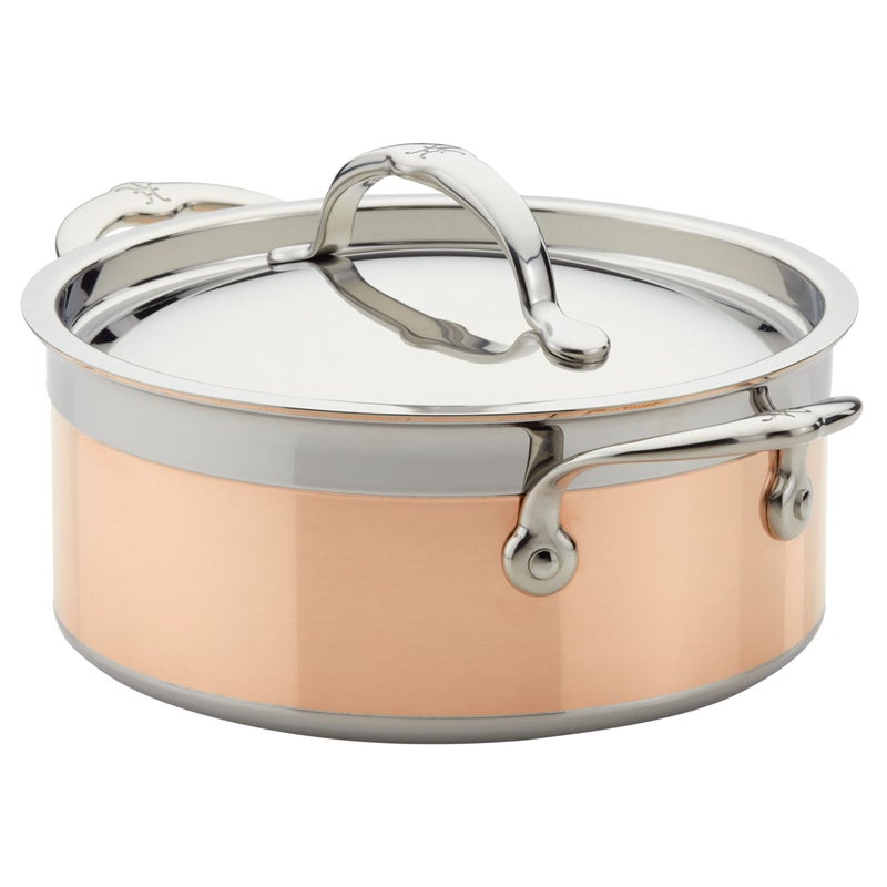 Hestan  CopperBond Collection  100 Pure Copper Soup Pot Induction Cooktop Compatible 3 Quart