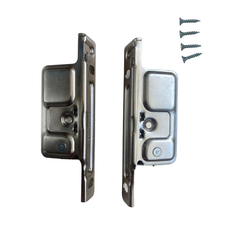 Blum Metabox Drawer Front Fixing Bracket, Nickel, Right and Left, Screw-On, 1 Pair, ZSF.1700 R+L - Image 2