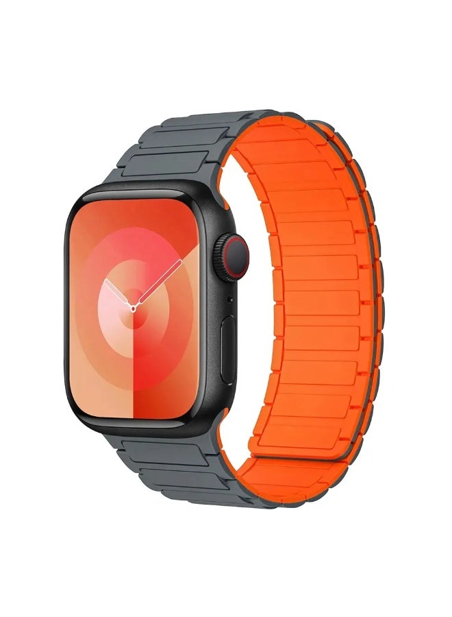 Magnetic Sport Bands Compatible with  Apple Watch Band S11/S10 42mm 40mm 38mm 41mm  iWatch bands for Women Men,Silicone Loop Strap Wristband for Apple Watch Series 11 10 9 8 7 6 5 4 3 SE 3/2nd Ultra/3/2