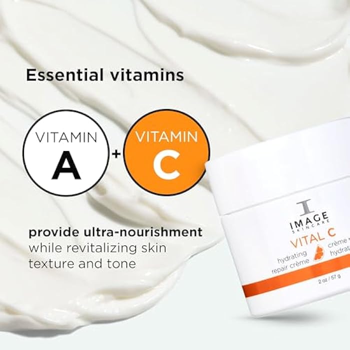 IMAGE Skincare, VITAL C Hydrating Repair Crème, Face Night Cream Moisturizer with Hyaluronic Acid, for Dry Skin - Image 3