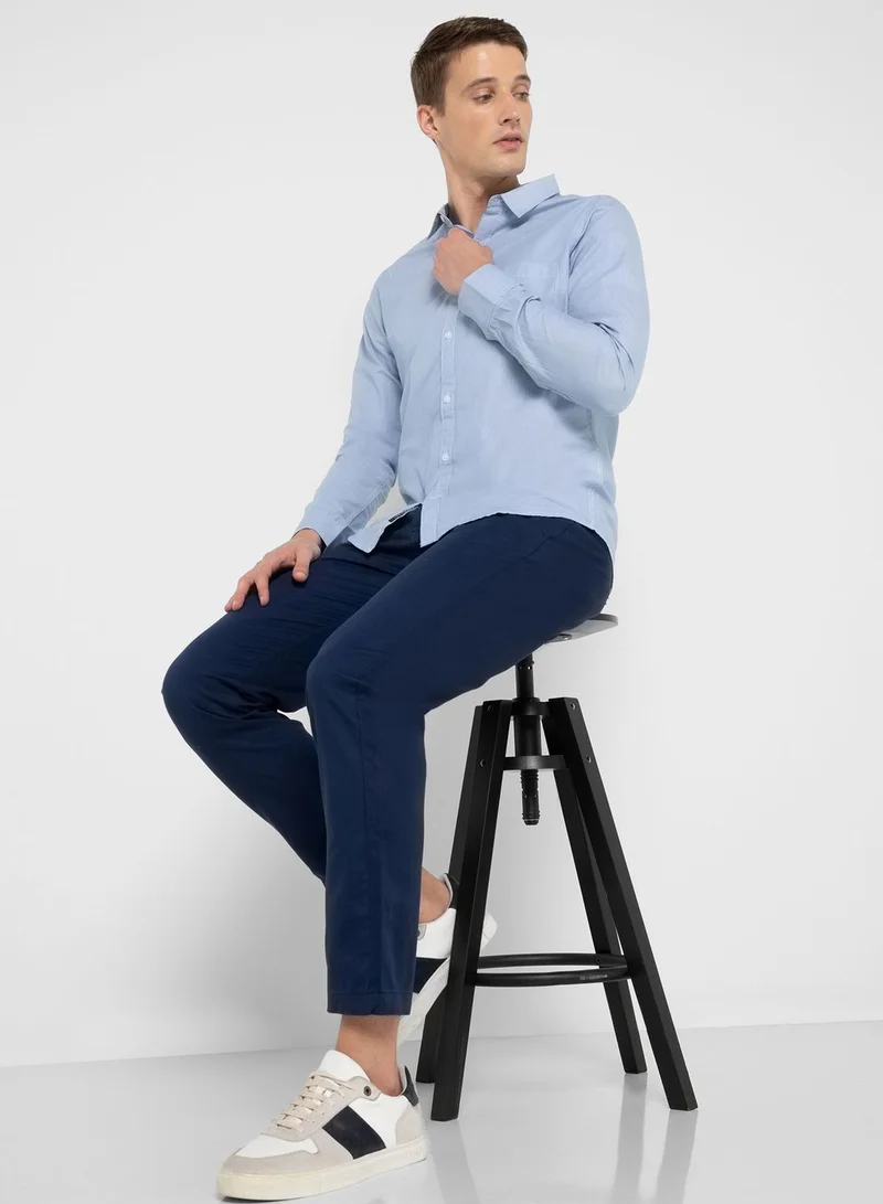 Thomas Scott Classic Slim Fit Pure Cotton Casual Shirt