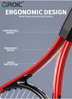 GROIC Adult Tennis Racket Set,Tennis Trainer with String Rebound Tennis,Beginner Tennis Training with Racket,Racket Bag, Tennis Trainer,Outdoor Sports Set  - Image 3