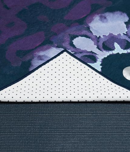 Manduka Yogitoes Hot Yoga Mat Towel 71 Moisture Activated Grip Patented Silicone Nubs Highly Absorbent Durable Easy Care Made from Recycled Materials 71 x 24 Inches Chakra Residence - Image 3