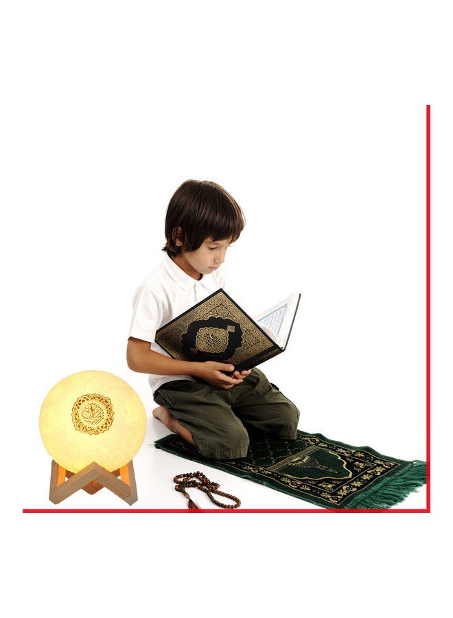 ACHAS Moon Lamp Quran Speaker White/Brown with APP Control multicolor - Image 2