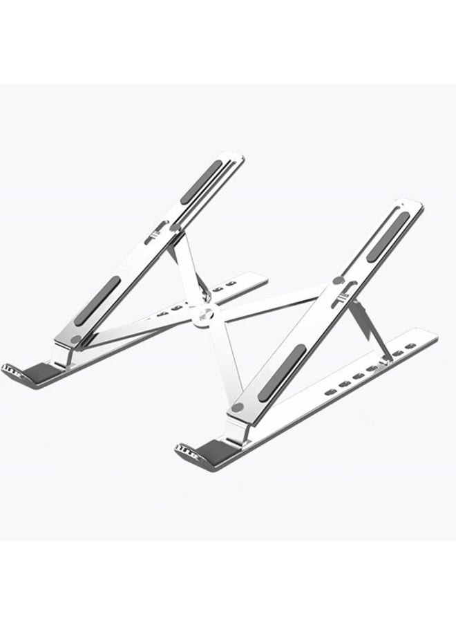 Laptop Desktop Bracket N3 Aluminum Alloy Folding Lifting Portable Base Heat Dissipation Heightening Bracket Adjustment-Color:Aluminum Alloy Black - Image 5