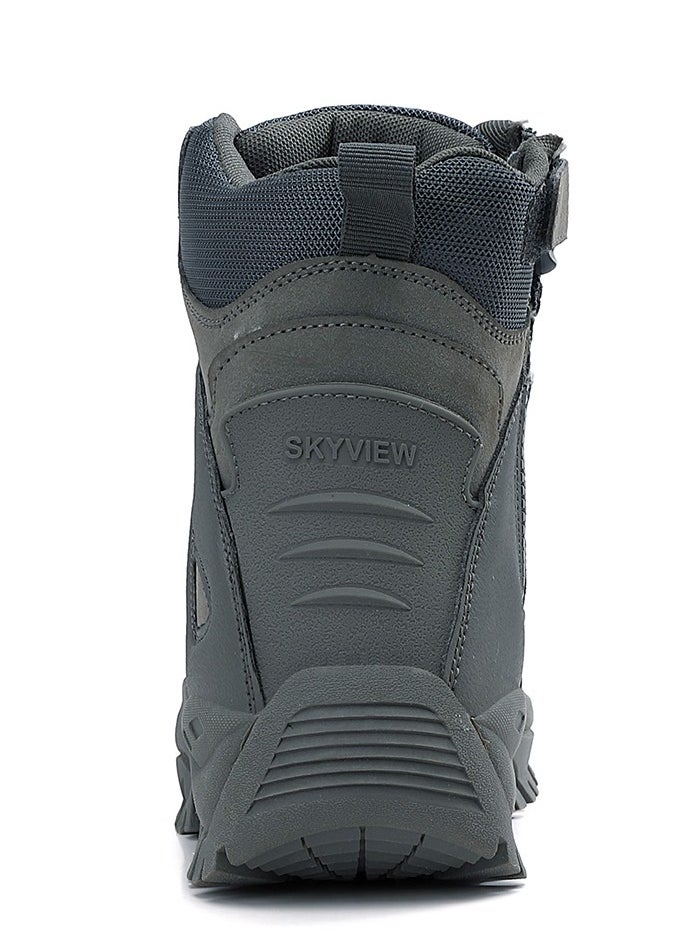 Sky View SKY VIEW Men Hiking Shoes Non-Slip Ankle High Hiking Boots  Outdoor Lightweight Shoes Trekking Trail Sneakers Grey  - Image 4