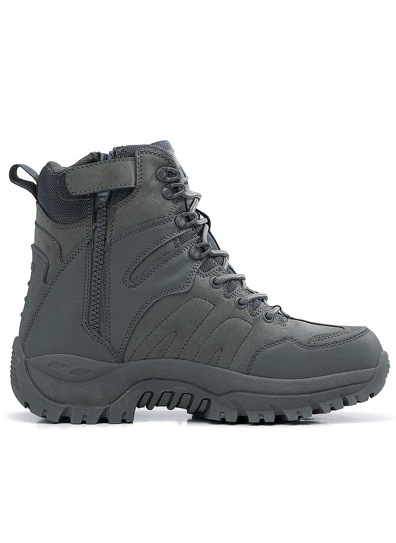 Sky View SKY VIEW Men Hiking Shoes Non-Slip Ankle High Hiking Boots  Outdoor Lightweight Shoes Trekking Trail Sneakers Grey  - Image 2
