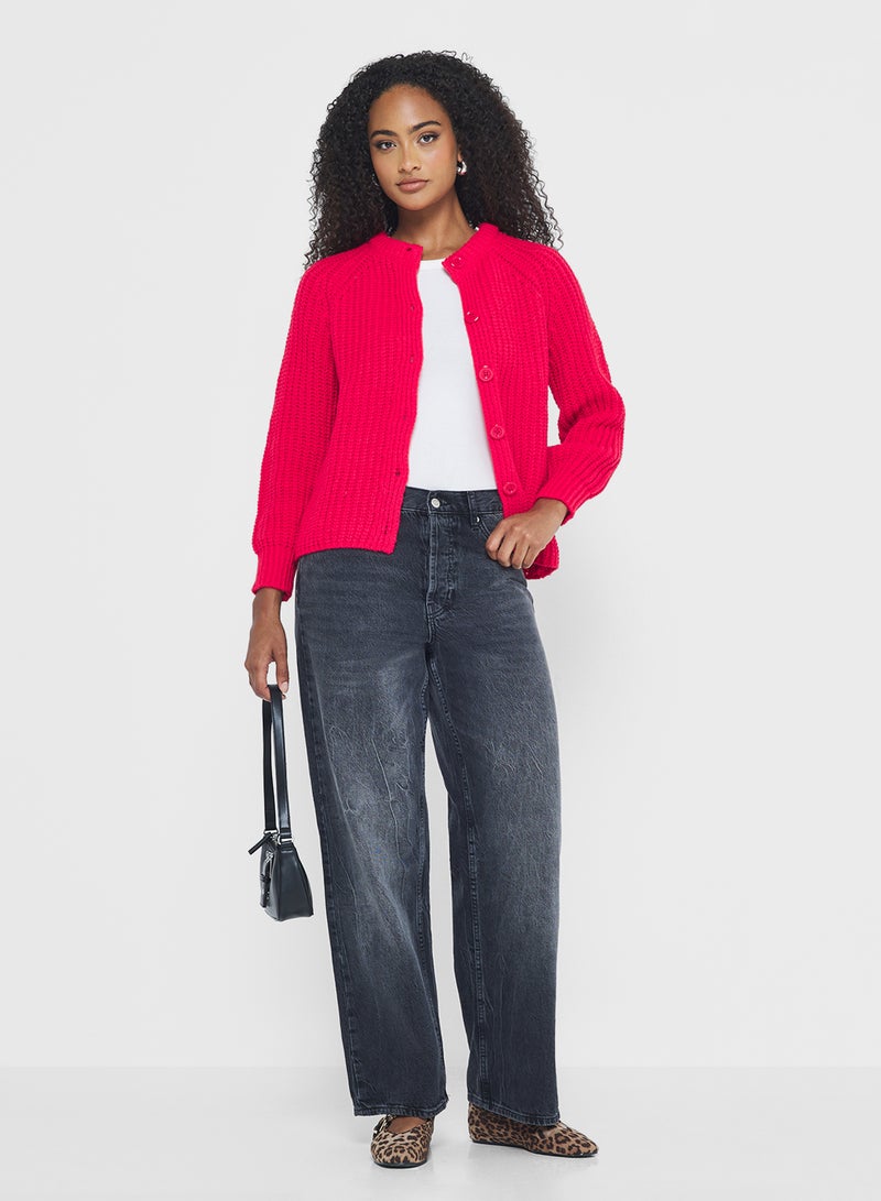 Ginger Slim Fit Knitted Button Down Cardigan - Image 4