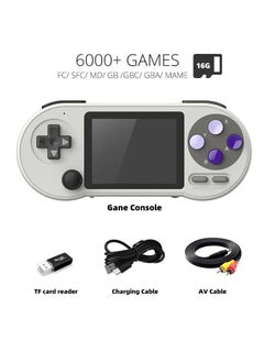 Sf2000 Handheld Game Console,  3 Inch IPS Screen Retro Video Gaming Console, Portable Nostalgic Arcade Retro Game Machine With 6000 Built In Games For Kids And Teenagers, (Only Game Console)