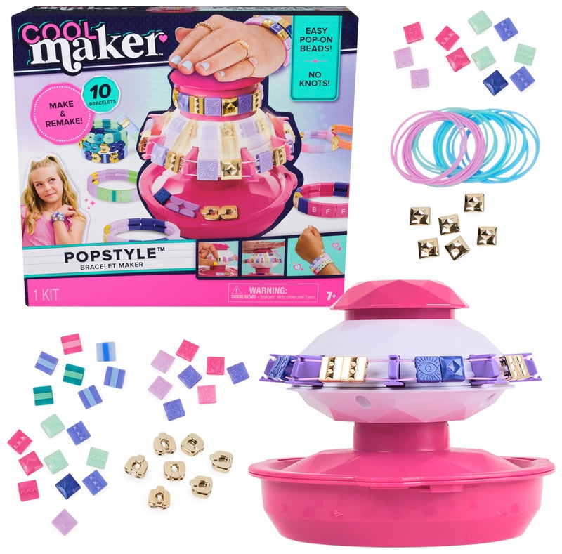 Cool Maker PopStyle Bracelet Making Kit with 170 Beads Make Remake 10 Packaging May Vary Arts and Crafts Jewelry Kit Kids Toys for Ages 7 and up - Image 3