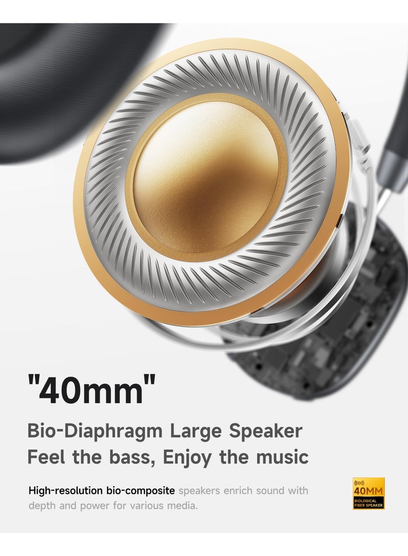 بيكن سماعة الألعاب اللاسلكية F5، سماعات بلوتوث، إلغاء الضوضاء النشط مع ميكروفون مدمج، سماعة رأس عميقة فوق الأذن - Image 5